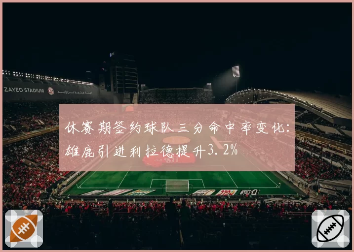 休赛期签约球队三分命中率变化:雄鹿引进利拉德提升3.2%