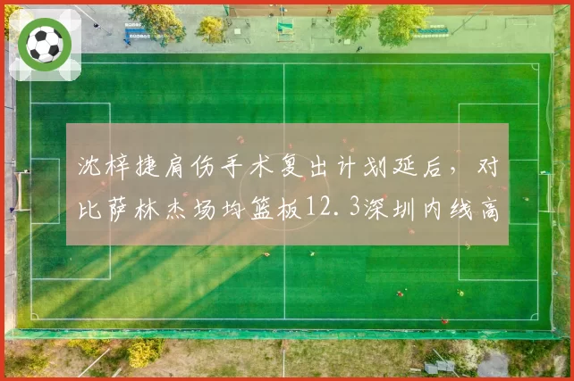 沈梓捷肩伤手术复出计划延后,对比萨林杰场均篮板12.3深圳内线高度骤降